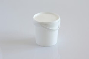 Wiadro białe  okrągłe 1180ml + białe wieko