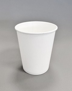Kubek papierowy biały  250ml plastic free [50/op]