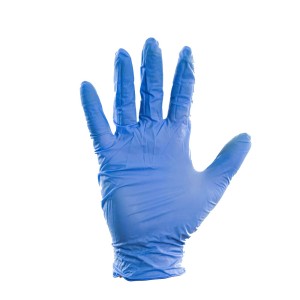 Rękawice nitrylowe [100/op] XL niebieskie bezpudrowe