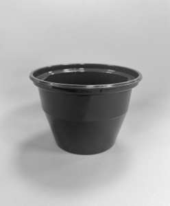 Pojemnik czarny okrągły [50/op] 570/680ml PP EASYHANDLE